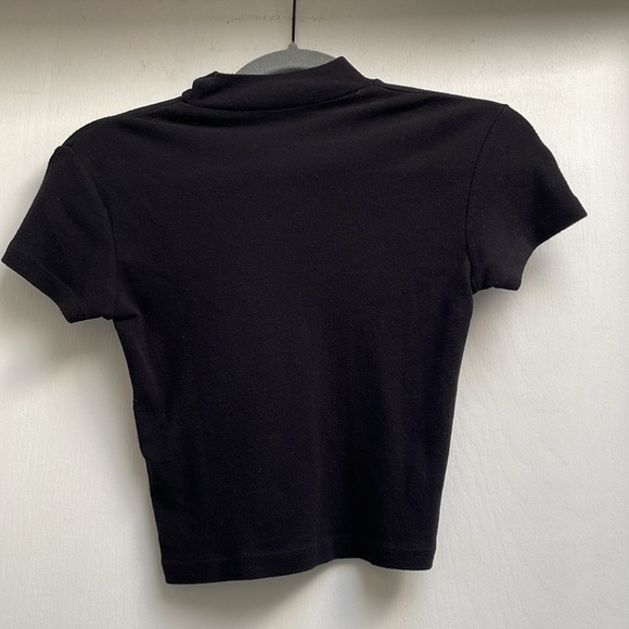 Brandy Melville black short turtleneck, cropped top, one size fits all!! - Picture 5 of 6